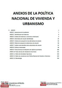 Anexos de la Política Nacional de Vivienda y Urbanismo